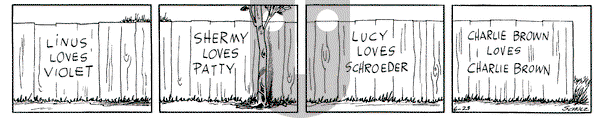 Peanuts on Wednesday June 23, 1954 Comic Strip