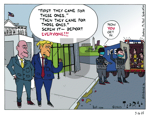 Ted Rall on Friday May 16, 2025 Comic Strip