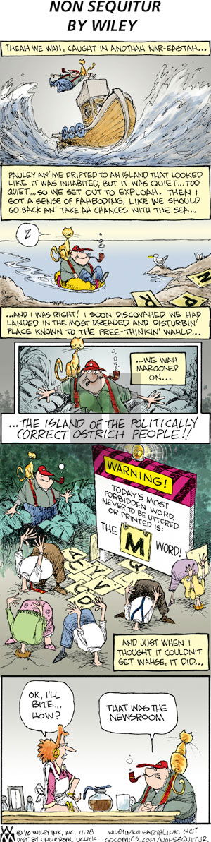 Non Sequitur on Sunday November 28, 2010 Comic Strip