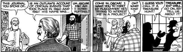 Alley Oop on Monday April 21, 1980 Comic Strip