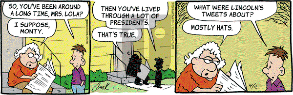 Lola on Monday April 2, 2018 Comic Strip