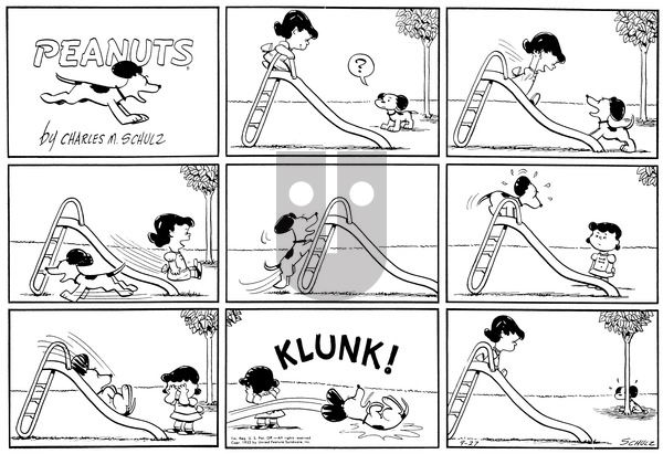 Peanuts on Sunday September 27, 1953 Comic Strip