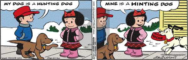 Nancy on Monday January 24, 2011 Comic Strip