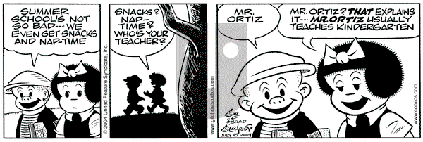 Nancy on Thursday July 15, 2004 Comic Strip