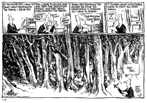 Pat Oliphant on Monday November 30, 1998 Comic Strip