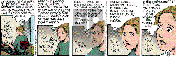For Better or For Worse on Saturday June 3, 2006 Comic Strip