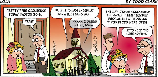 Lola on Sunday April 1, 2018 Comic Strip