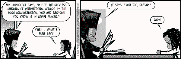 The Boondocks on Monday October 25, 2010 Comic Strip
