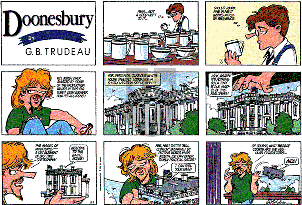 Doonesbury on Sunday August 1, 1993 Comic Strip