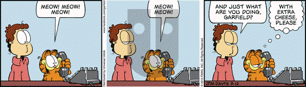 Garfield on Saturday September 12, 2015 Comic Strip