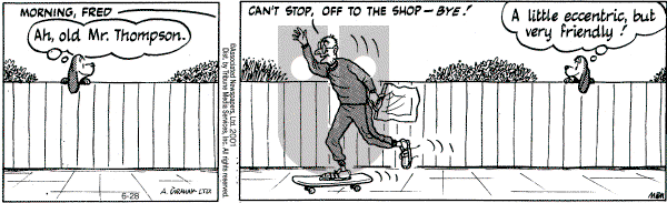 Fred Basset on Thursday June 28, 2001 Comic Strip