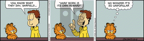 Garfield on Monday August 10, 2015 Comic Strip