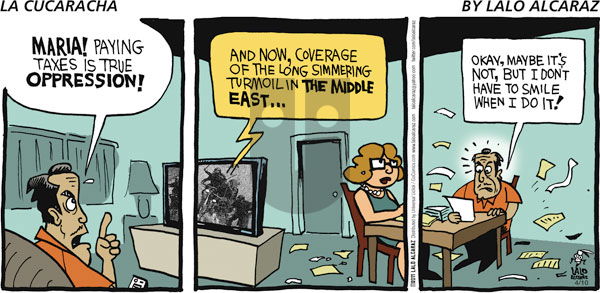 La Cucaracha on Sunday April 10, 2011 Comic Strip