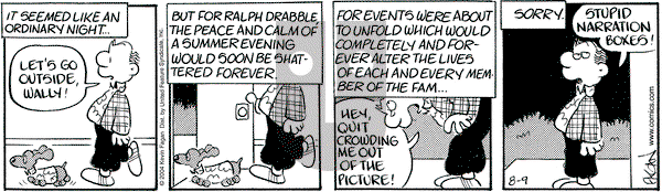 Drabble on Monday August 9, 2004 Comic Strip