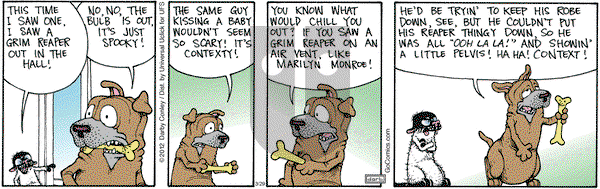 Get Fuzzy on Thursday March 29, 2012 Comic Strip