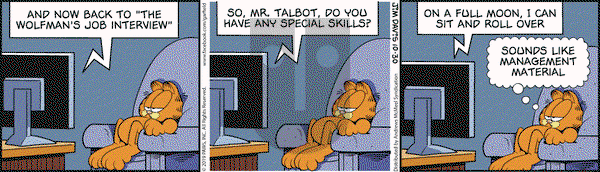 Garfield on Wednesday October 30, 2019 Comic Strip