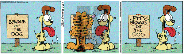 Garfield on Wednesday July 27, 2005 Comic Strip