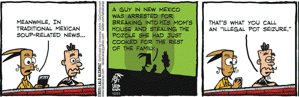 La Cucaracha on Monday December 21, 2015 Comic Strip