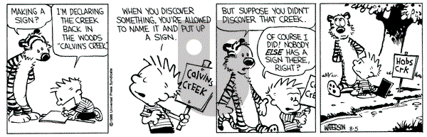Calvin and Hobbes on Tuesday August 5, 1986 Comic Strip