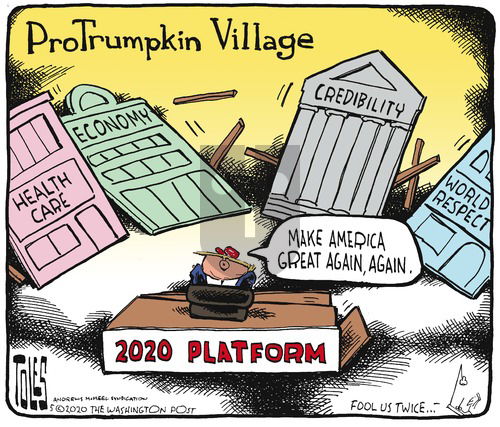Tom Toles on Sunday May 3, 2020 Comic Strip
