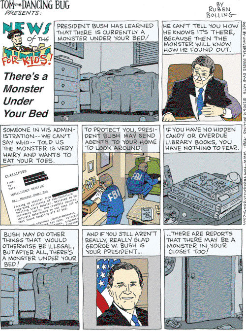 Tom the Dancing Bug on Saturday April 22, 2006 Comic Strip
