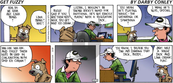Get Fuzzy on Sunday March 19, 2006 Comic Strip