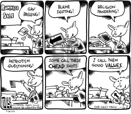 Tom Toles on Sunday July 18, 2004 Comic Strip