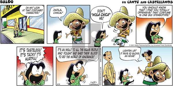Baldo on Sunday October 14, 2001 Comic Strip