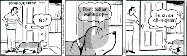 Fred Basset on Saturday September 23, 2006 Comic Strip