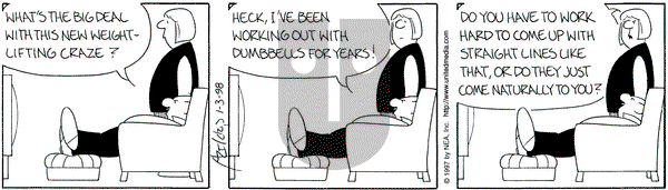 The Born Loser on Saturday January 3, 1998 Comic Strip