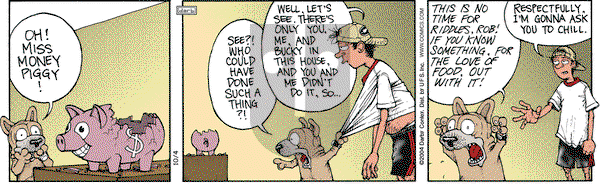 Get Fuzzy on Monday October 4, 2004 Comic Strip