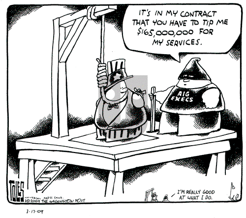 Tom Toles on Tuesday March 17, 2009 Comic Strip