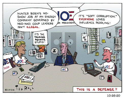 Ted Rall on Monday October 26, 2020 Comic Strip
