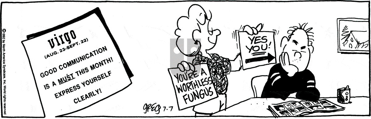 Luann - Tuesday July 7, 1992 Comic Strip