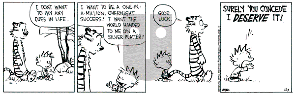 Calvin and Hobbes on Friday March 13, 1992 Comic Strip