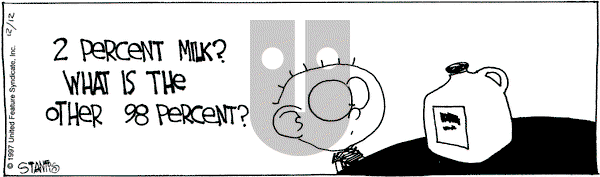 The Buckets on Friday December 12, 1997 Comic Strip