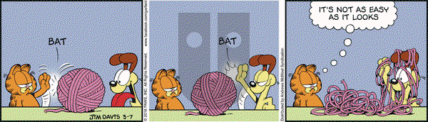 Garfield on Wednesday March 7, 2018 Comic Strip