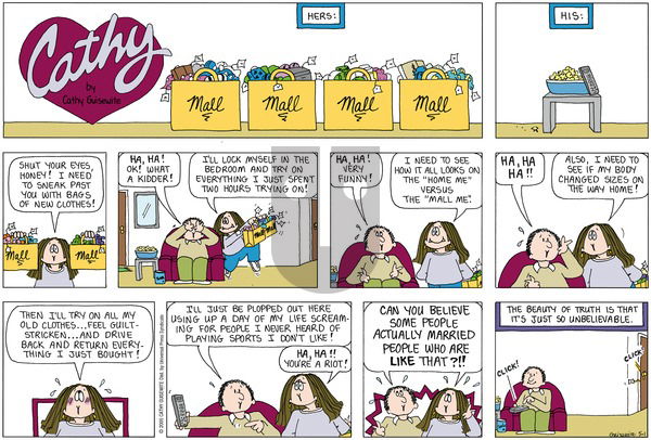 Cathy Classics on Sunday May 1, 2005 Comic Strip