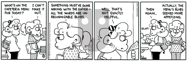 FoxTrot - Monday May 11, 1998 Comic Strip