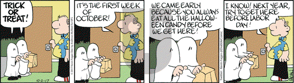 Drabble on Monday October 2, 2017 Comic Strip