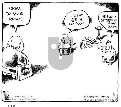 Tom Toles on Saturday October 11, 1997 Comic Strip