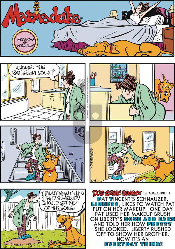 Marmaduke on Sunday December 2, 2018 Comic Strip