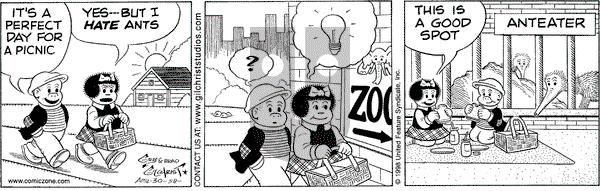 Nancy on Thursday April 30, 1998 Comic Strip