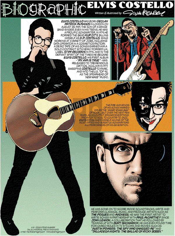 Biographic on Sunday October 8, 2006 Comic Strip