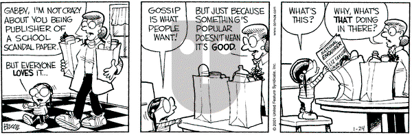 Grand Avenue on Wednesday January 24, 2001 Comic Strip