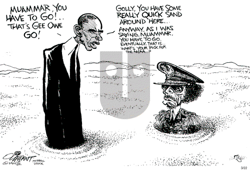 Pat Oliphant on Tuesday March 22, 2011 Comic Strip