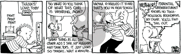The Buckets on Thursday September 27, 2001 Comic Strip