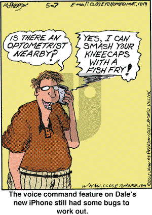 Close to Home on Monday May 7, 2012 Comic Strip