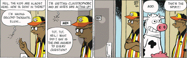 Lucky Cow on Tuesday August 26, 2003 Comic Strip