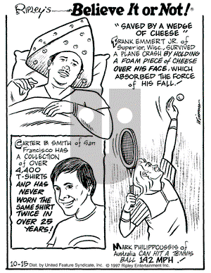 Ripley's Believe It or Not on Tuesday January 13, 1998 Comic Strip